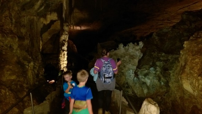 Down, down, down we go into the belly of the cave!